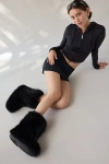 Azalea Wang Dipa Faux Fur Boot In Black, Women's At Urban Outfitters In Black