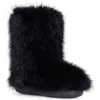Azalea Wang Dipa Faux Fur Bootie In Black