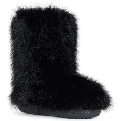 Azalea Wang Dipa Faux Fur Bootie In Black
