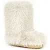 Azalea Wang Dipa Faux Fur Bootie In White