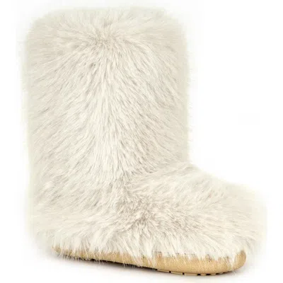 Azalea Wang Dipa Faux Fur Bootie In White