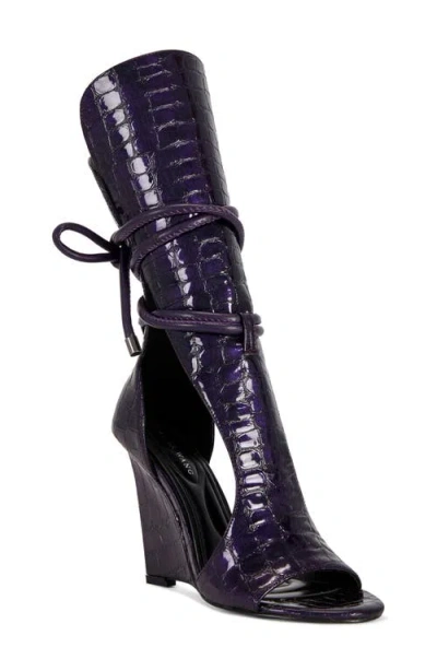 Azalea Wang Douma Wedge Sandal In Blue