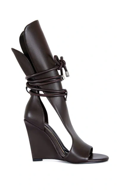 Azalea Wang Douma Wedge Sandal In Multi