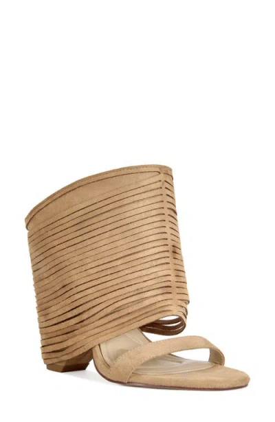 Azalea Wang Dreia Ankle Cuff Sandal In Brown