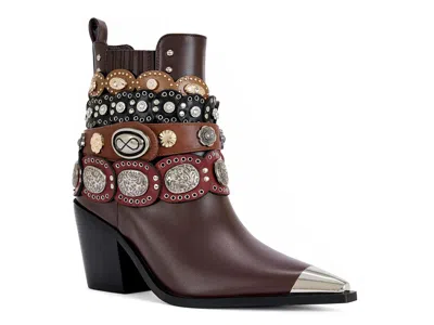 Azalea Wang Dusan Western Bootie In Brown