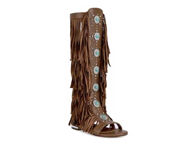Azalea Wang Dustine Sandal In Brown