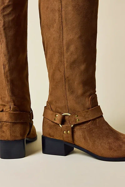 Azalea Wang Eathelin Over-the-knee Boot In Brown, Women's At Urban Outfitters In Multi