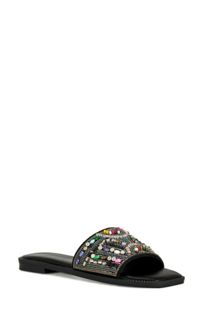Azalea Wang Essere Slide Sandal In Black