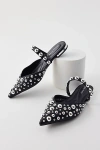 Azalea Wang Fancette Pointed Toe Mule In Black