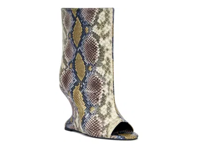 Azalea Wang Faoi Open Toe Bootie In Multi