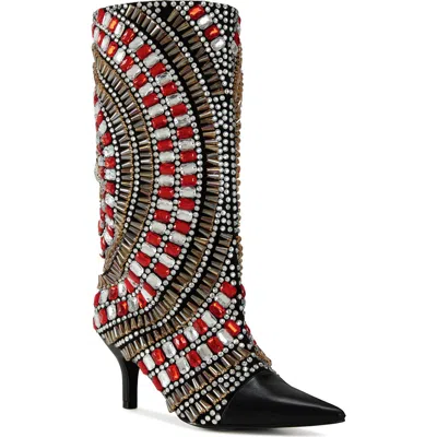 Azalea Wang Farley Pointed Toe Boot In Black