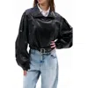 Azalea Wang Faux Leather Moto Jacket In Black