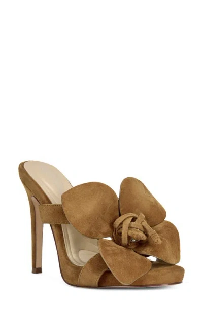 Azalea Wang Fawn Platform Sandal In Brown