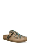 Azalea Wang Flair Studded Clog In Brown