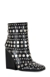 Azalea Wang Fletcher Studded Bootie In Black