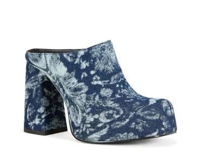 Azalea Wang Florea Platform Mule In Blue