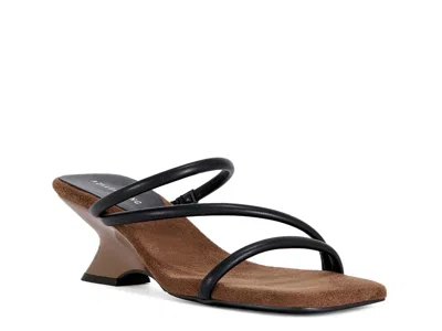 Azalea Wang Genna Wedge Sandal In Brown