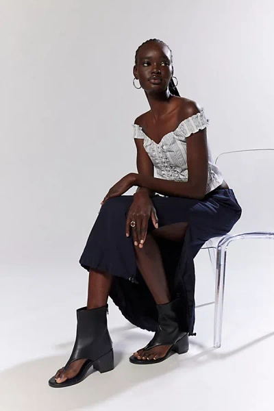 Azalea Wang Grayson Chunky Heeled Sandal In Black, Women's At Urban Outfitters