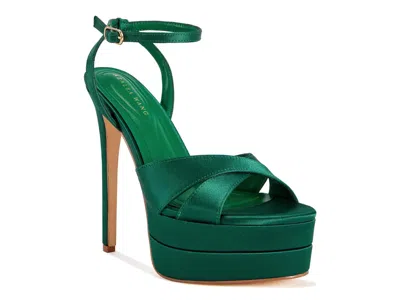 Azalea Wang Halladay Platform Sandal In Green