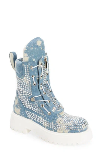 Azalea Wang Harlyn Sneaker In Denim