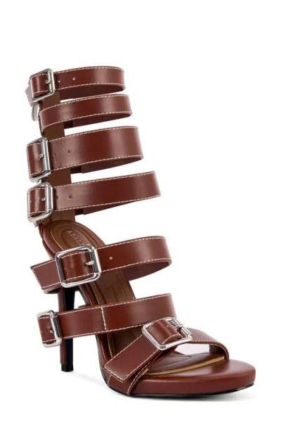 Azalea Wang Hitcham Ankle Strap Sandal In Brown