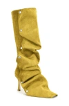 Azalea Wang Imogine Knee High Slouch Boot In Green