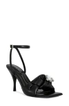 Azalea Wang Jiselle Ankle Strap Sandal In Black