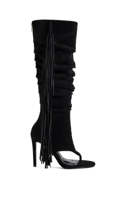 Azalea Wang Johanna Stiletto Sandal In Black