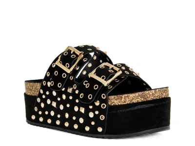 Azalea Wang Kaegan Platform Sandal In Black