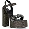 Azalea Wang Kamilla Ankle Strap Platform Sandal In Black