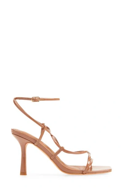 Azalea Wang Kaylin Ankle Strap Sandal In Beige