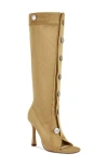 Azalea Wang Kazuki Knee High Boot In Brown