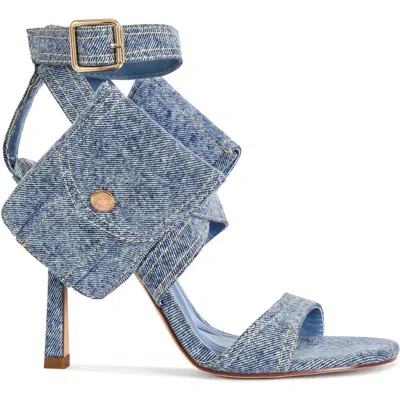 Azalea Wang Kershaw Stiletto Sandal In Blue