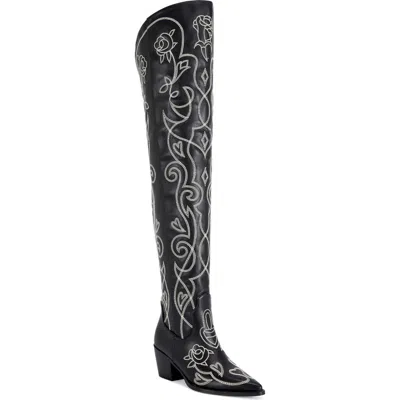 Azalea Wang Kess Over The Knee Boot In Black
