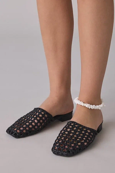 Azalea Wang Kismet Woven Mesh Mule In Black, Women's At Urban Outfitters In Multi