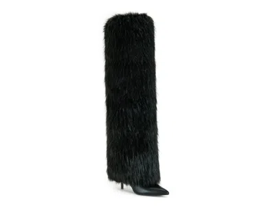 Azalea Wang Langleye Foldover Overtheknee Boot In Black
