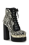 Azalea Wang Lilybell Platform Bootie In Black