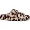 Azalea Wang Loving Faux Fur Slipper In Leopard