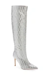 Azalea Wang Lynlee Knee High Boot In Silver