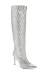 Azalea Wang Lynlee Knee High Boot In Silver