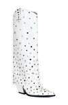 Azalea Wang Madlock Embellished Western Boot In White