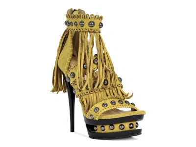 Azalea Wang Marova Platform Sandal In Yellow