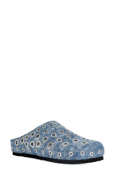 Azalea Wang Marsha Denim Mule In Blue
