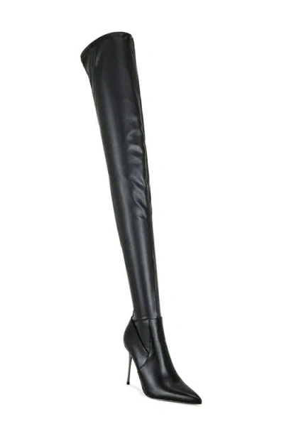 Azalea Wang Milandra Thigh High Boot In Black