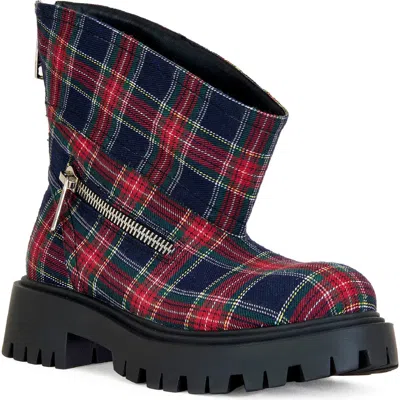 Azalea Wang Mohsen Lug Sole Bootie In Multi