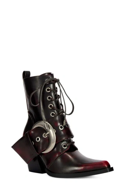 Azalea Wang Morgan Bootie In Burgundy