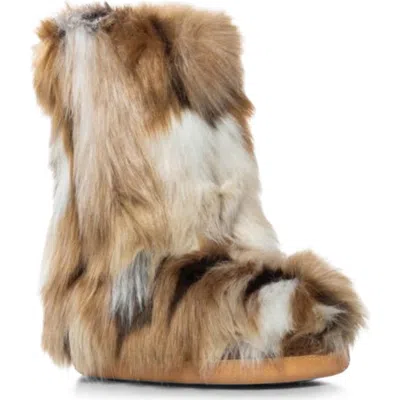 Azalea Wang Nadianna Faux Fur Bootie In Multi