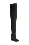 Azalea Wang Nanette Thigh High Boot In Blackdenim