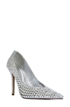 Azalea Wang Naos Crystal Pointed Toe Pump In Pattern
