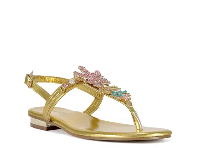 Azalea Wang Azalea Nautia Embellished Flat Sandals In Multi